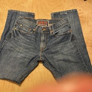 LEVI’S 514 MENS BLUE JEANS SIZE 30”WAIST 31”INSEAM 9” RISE USED WITH LIFE LEFT